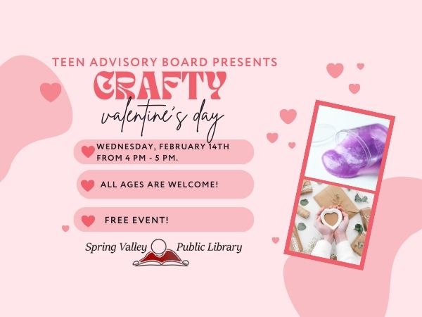 Teen Advisory Board presents: Crafty Valentine’s Day